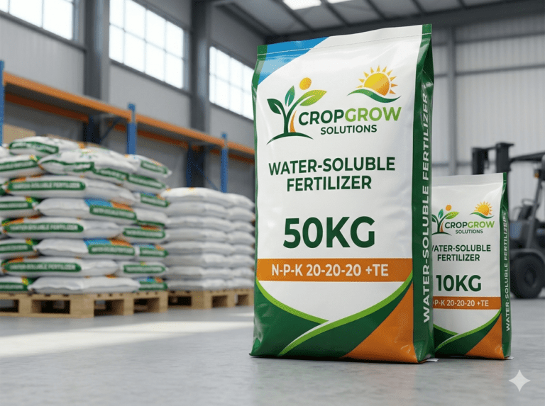 Advanced Moisture Shield: Custom 10kg-50kg BOPP Pinch Bottom Bags for Water-Soluble Fertilizers